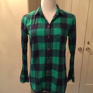 JCrew Flannel Blouse,